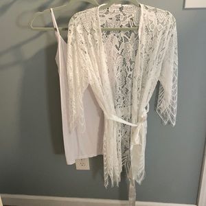 Lace robe